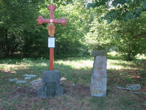 Jaromírův kříž na místě Oběti lásky