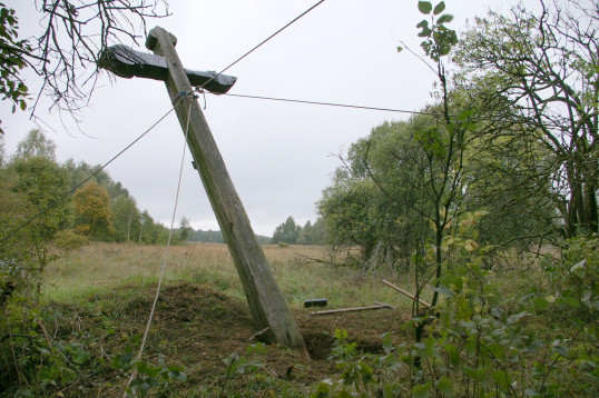 Přesun  dřevěného kříže z Jestřabí 