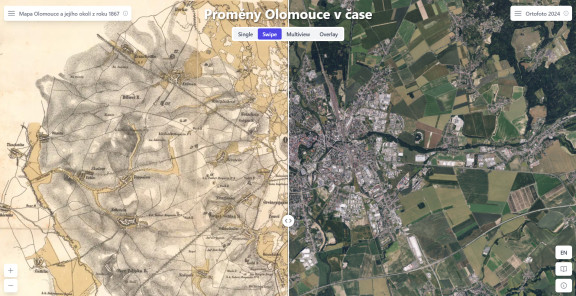 Příběhy města Olomouce v historických mapách