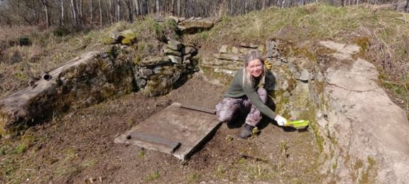 Rudoltovice - znovuodkrytí márnice na hřbitově