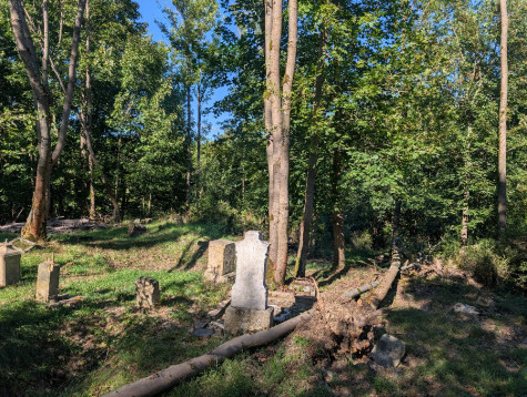 Práce na čermenském hřbitově a u kostela sv. Máří Magdalény